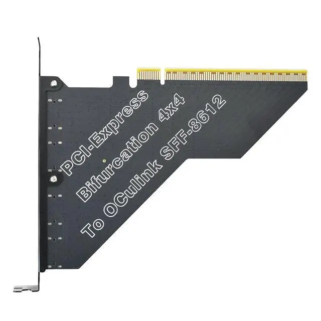 Alt view image 2 of 6 - Gen4 PCIe to Oculink SFF-8612 Adapter SFF-8611 External Graphics Card for GPU Dock, eGPU, NVMe SSD (PCIe x16 to Oculink)