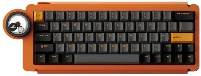 Main image of Ice Ring 63 RT HE Magnetic Wired Gaming Keyboard, 0.01mm Accuracy, 0.125ms Latency, TTC KOM Hall Effect Magnetic Switches, Lightweight All-Metal, RGB Gaming Accessories Starburst Orange