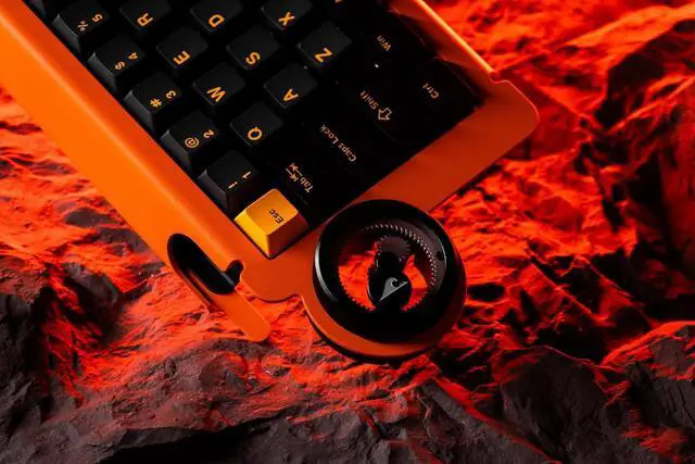 Alt view image 6 of 7 - Ice Ring 63 RT HE Magnetic Wired Gaming Keyboard, 0.01mm Accuracy, 0.125ms Latency, TTC KOM Hall Effect Magnetic Switches, Lightweight All-Metal, RGB Gaming Accessories Starburst Orange