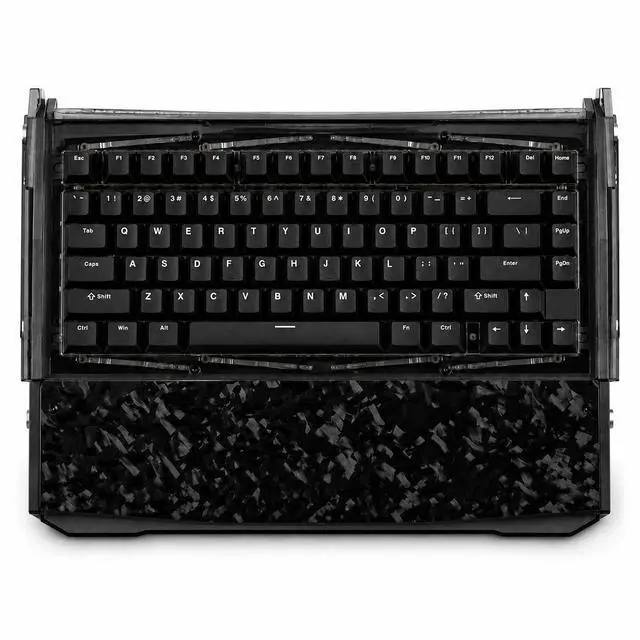 Main image of Black Diamond 75 V2 Wireless Gaming Keyboard, Forged Carbon & CNC Aluminum Custom Keyboard, 75% Tri-Mode 2.4G/Bluetooth/USB-C, Under 2ms Low Latency, Hot-Swappable PCB, RGB