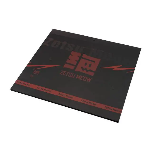 Alt view image 7 of 7 - ZETSUMEOW JUE 2.0 XL Anime Gaming Mouse Pad, Micro-Woven Speed Surface, Japan-Made SlimFlex XSOFT Base, 490×420×4mm, Anime Art, Stitched Edges (White)