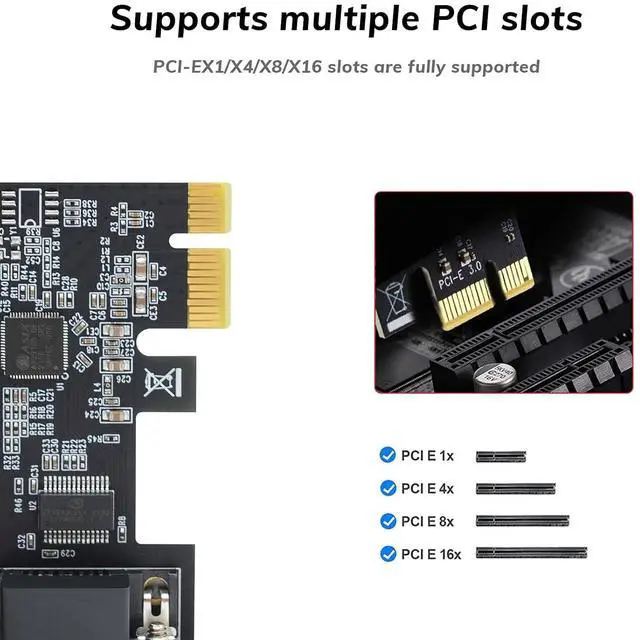Alt view image 3 of 7 - PCI Express 4-Port Serial COM Expansion Card, PCIe to DB9 RS232 Serial Adapter Card with Low Profile Bracket, Industrial 9-pin Port COM Controller Card for Desktop PC