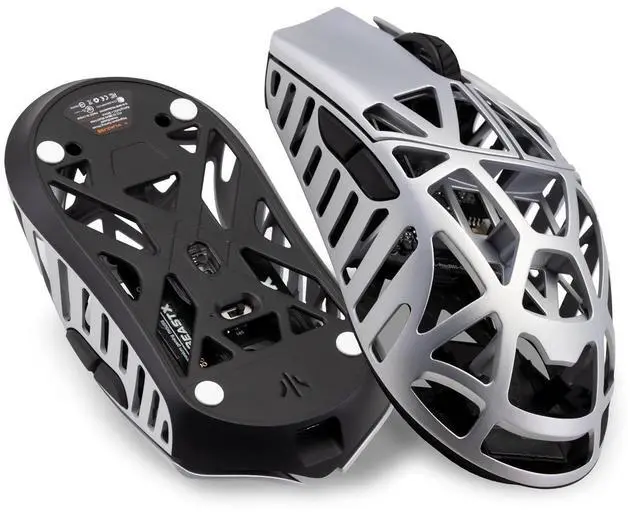 Alt view image 5 of 5 - WLMOUSE Beast X Pro Ultra-Light 39g Magnesium Gaming Mouse, PAW3950 HS Sensor, 8K Polling Rate, 30000 DPI,OM & TTC Switches, Customizable Side Panels.(Silver(TTC Switch-Side Slits))