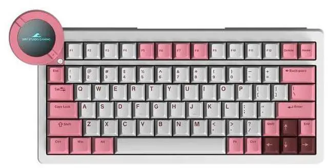 Main image of Battleye 74.5 RT HE Magnetic Wired Gaming Keyboard with Mechanical Feel Full Metal Aluminum with Touch Screen and Rapid 4-Mode Switching RGB Lighting & Gaming Accessories - Pink Blaze