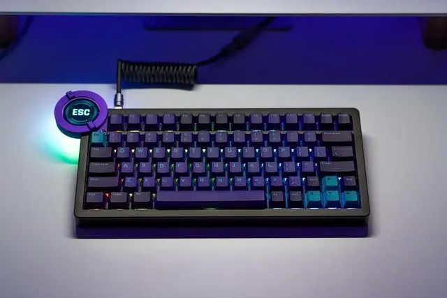Alt view image 7 of 7 - Battleye 74.5 RT HE Magnetic Wired Gaming Keyboard with Mechanical Feel Full Metal Aluminum with Touch Screen and Rapid 4-Mode Switching RGB Lighting & Gaming Accessories - Starlight Reaper