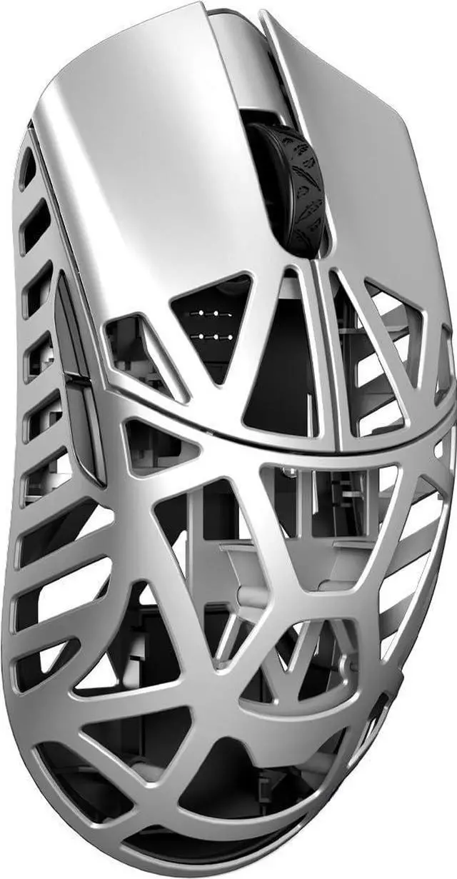 Main image of WLMOUSE Beast X Max Wireless Gaming Mouse - 8KHz Polling Rate, 42g Magnesium Alloy, PAW3950HS Sensor, Customizable DPI, OM & TTC Switches (Metallic Silver(OM Switch))