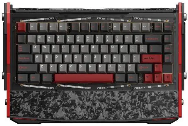 Main image of Black Diamond V2 Mechanical Gaming Keyboard, Shadow Crimson