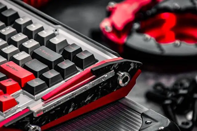 Alt view image 4 of 7 - Black Diamond V2 Mechanical Gaming Keyboard, Shadow Crimson