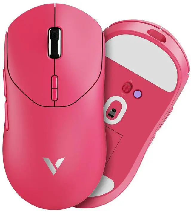 Alt view image 5 of 6 - VT MAX Lightweight Wireless Gaming Mouse, PAW3950 Ultimate Sensor,750H Battery Life, 8K Polling, 45K DPI, Dual-Mode 2.4G/USB-C, Esports Grade Performance Mouse for PC/Mac (VT2 MAX, Pink)