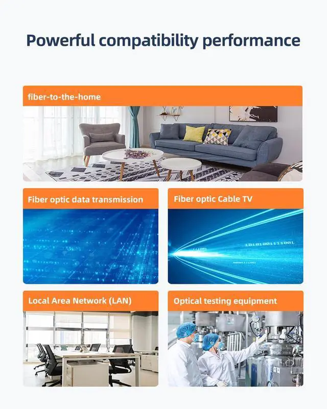 Alt view image 7 of 7 - G652D Singlemode Bare Optical Fiber 9KM with FC/UPC to FC/UPC Connector, Low Water Peak Fiber Reel, 1310/1550nm ITU-T OTDR Bare Optic Spool,for Telecom, FTTH and CATV Transmission