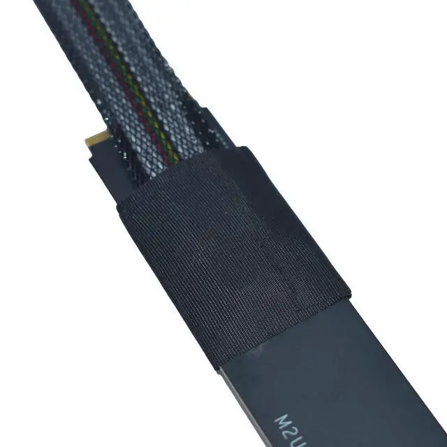 Alt view image 7 of 7 - PCIe 5.0 M.2 to EDSFF E1 E3 Adapter for E1.S E1.L E3.S E3.L SSD with 15P SATA Power, 1.6 feet (50 cm) (Left Exit)