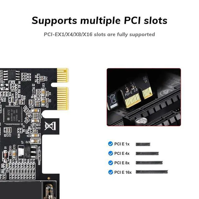 Alt view image 3 of 7 - PCI-E Parallel Port Card, 1 Port DB25 Female Printer Adapter, IEEE 1284 Expansion Card, LPT Port to PCI Express Converter for Industrial PC
