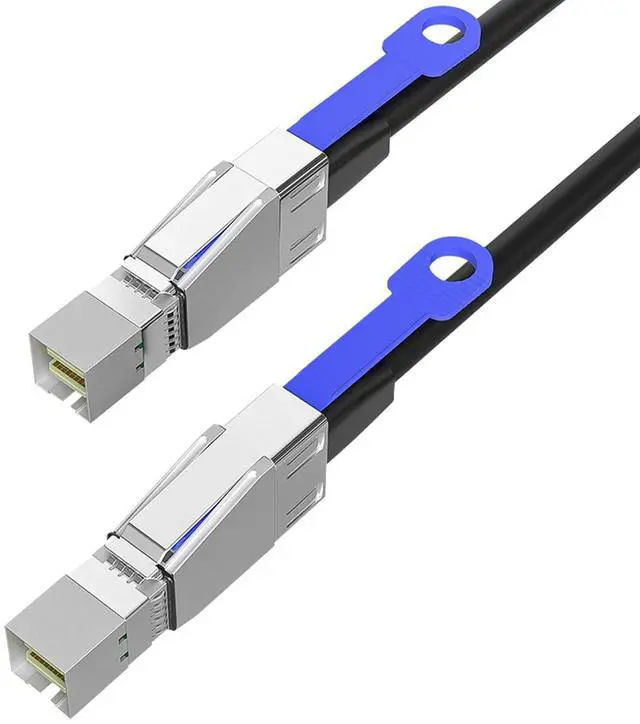 Main image of SAS to Mini SAS Adapter Cable 2M/6.56FT, SFF-8644 to SFF-8644 Storage Extension Cable, High-Speed Data Transfer for HDD/SSD, RAID Arrays, Servers, and Storage Systems
