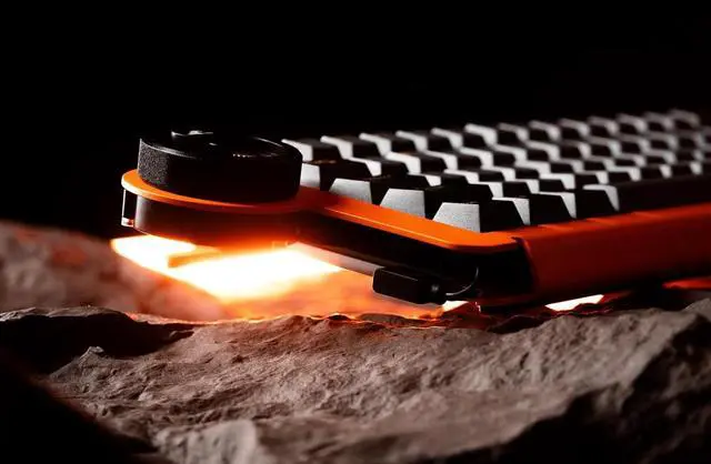 Alt view image 4 of 7 - Ice Ring 63 RT HE Magnetic Wired Gaming Keyboard, 0.01mm Accuracy, 0.125ms Latency, TTC KOM Hall Effect Magnetic Switches, Lightweight All-Metal, RGB Gaming Accessories Starburst Orange
