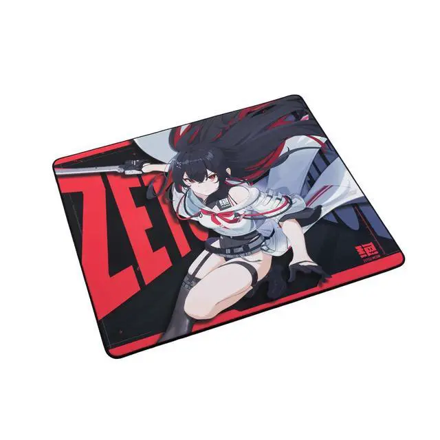 Alt view image 2 of 6 - ZETSUMEOW REN Yaiba XL Anime Gaming Mouse Pad, Japan-Made SlimFlex XSOFT Anti-Slip Base, Control Surface, 490×420×4mm, Stitched Edges. (White)