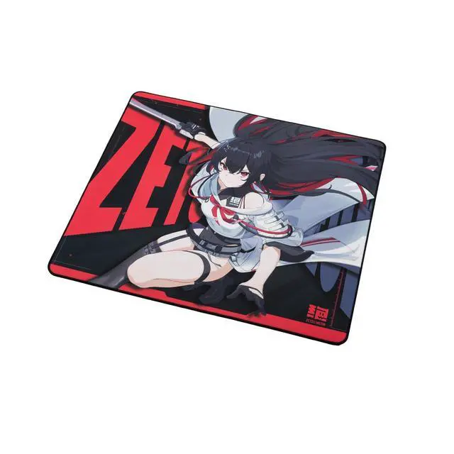 Alt view image 3 of 6 - ZETSUMEOW REN Yaiba XL Anime Gaming Mouse Pad, Japan-Made SlimFlex XSOFT Anti-Slip Base, Control Surface, 490×420×4mm, Stitched Edges. (White)