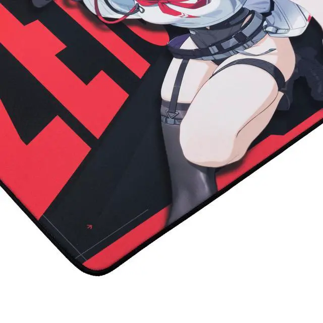 Alt view image 5 of 6 - ZETSUMEOW REN Yaiba XL Anime Gaming Mouse Pad, Japan-Made SlimFlex XSOFT Anti-Slip Base, Control Surface, 490×420×4mm, Stitched Edges. (White)