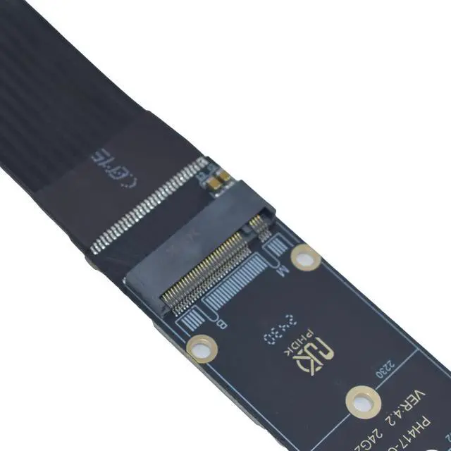 Alt view image 3 of 7 - PCIe 4.0 M.2 NVMe SSD Extension Cable NGFF M2 M-Key Adapter Card Extender, 0.98ft(30cm) (Straight Out)
