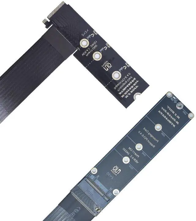 Main image of PCIe 4.0 M.2 NVMe SSD Extension Cable NGFF M2 M-Key Adapter Card Extender, 0.98ft(30cm) (90° Right Angle)