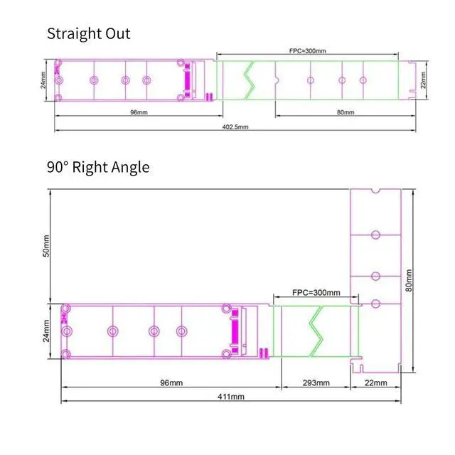 Alt view image 5 of 7 - PCIe 4.0 M.2 NVMe SSD Extension Cable NGFF M2 M-Key Adapter Card Extender, 0.98ft(30cm) (Straight Out)