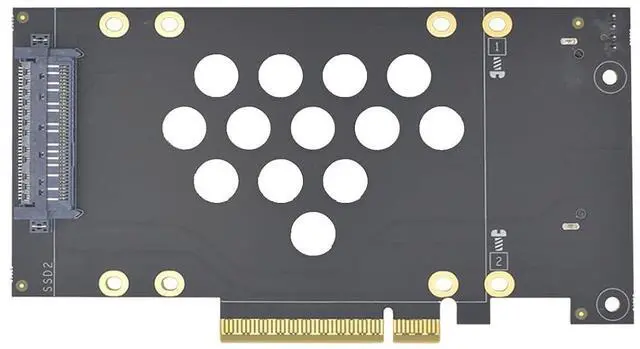 Main image of Gen5 PCIe to U.2 Adapter PCIe x8 to Dual SFF-8639 NVMe SSD Card