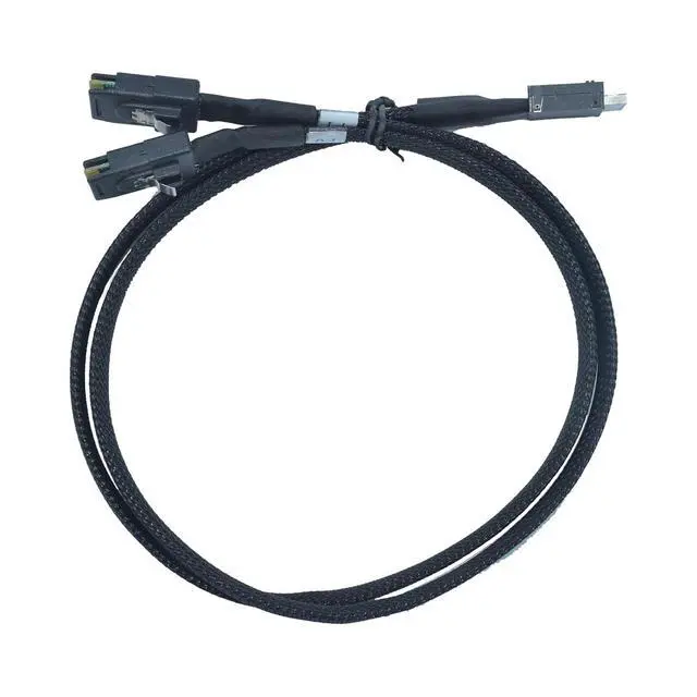 Alt view image 3 of 5 - PCIe 4.0 Oculink SFF-8611 8X to 2 Mini SAS SFF-8087 Cable, 1.6ft (50cm)