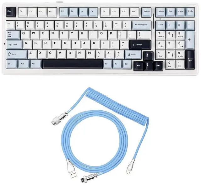 Main image of x Aula F99 Wireless Mechanical Keyboard+Mix Cable with Detachable Aviator Connector