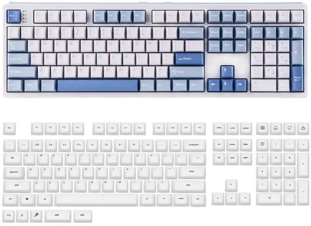 Main image of TH108 Full Size Mechanical Keyboard+AegisSil Keycap Set