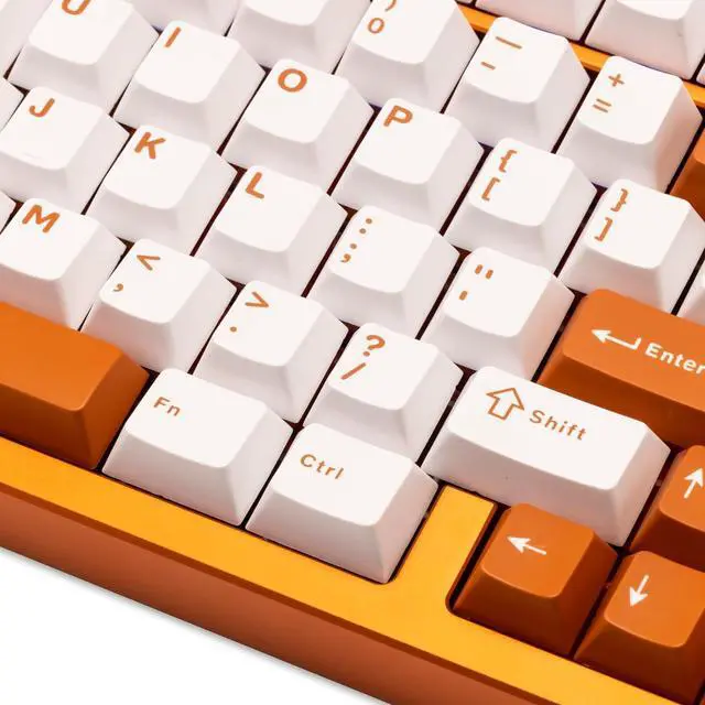 Alt view image 5 of 7 - WOBKEY Rainy 75 Aluminum HMX/JWK Switches Mechanical Keyboard with Superior Acoustics, Wired, BT, 2.4G Wireless Connectivity (Pro Orange(Mirrored Glass Weight))
