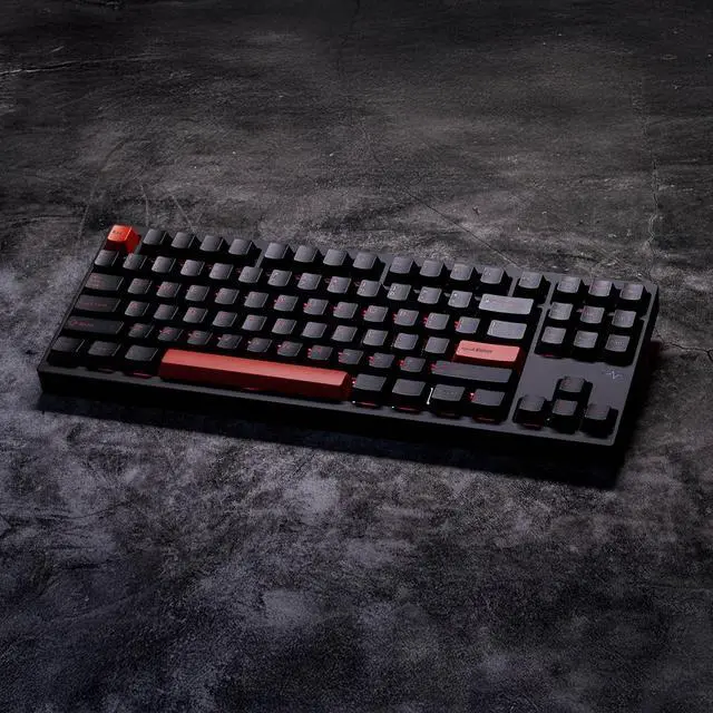 Alt view image 2 of 2 - WOBKEY Crush 80 Reboot CNC Aluminum 5-Second Quick-Release Triple-Mode Connectivity Mechanical Keyboard with Superior Acoustics (Pro Black)