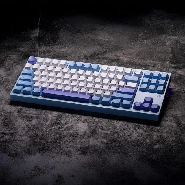 Alt view image 3 of 7 - WOBKEY Crush 80 Reboot CNC Aluminum 5-Second Quick-Release Triple-Mode Connectivity Mechanical Keyboard with Superior Acoustics (Pro Blue)