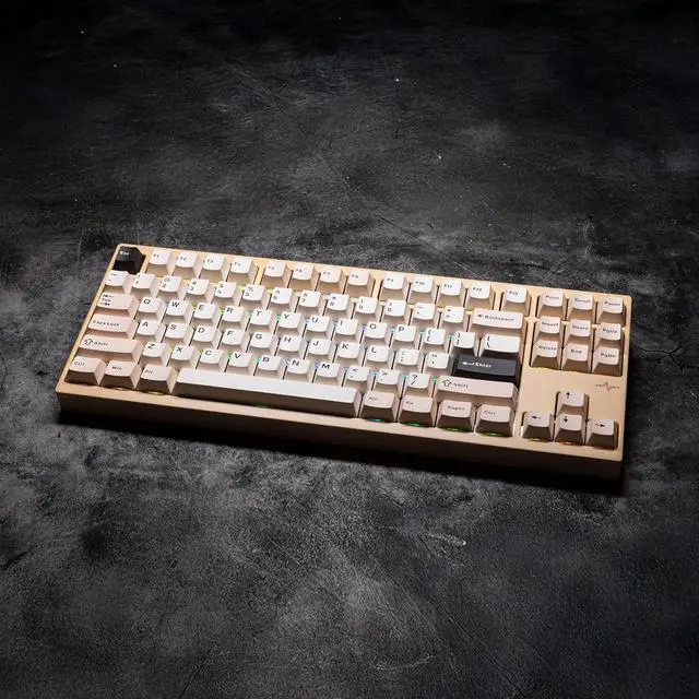 Alt view image 3 of 7 - WOBKEY Crush 80 Reboot CNC Aluminum 5-Second Quick-Release Triple-Mode Connectivity Mechanical Keyboard with Superior Acoustics (Pro Yellow)