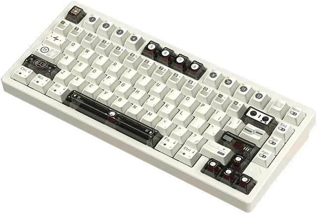 Main image of WOBKEY Rainy 75 RT Rapid Trigger CNC Aluminum Wired Gaming Keyboard, Hall Effect Mechanical Keyboard, Adjustable Actuation, 8K Polling Rate, 0.125ms Latency. (Pro White)