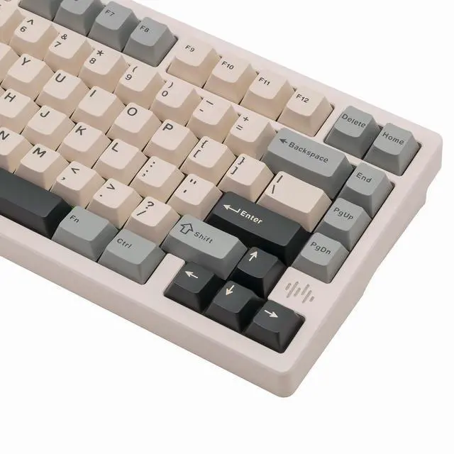 Alt view image 7 of 7 - PMOKEY Wave 75 CNC Aluminum Quick Release Tri-Mode Wireless Gaming Keyboard,QMK/VIA Tri-Mode Mechanical Keyboard with 8000mAh Battery,Hot-Swappable with RGB for Windows/Mac/PC (Pro Silver)