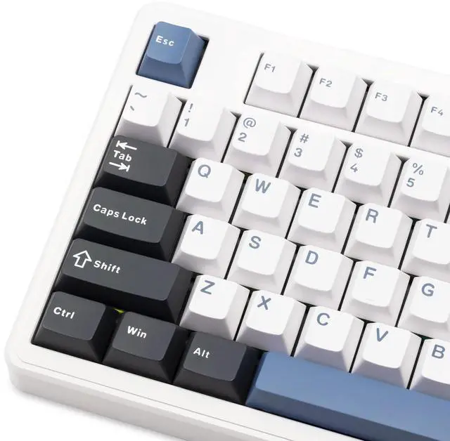 Alt view image 4 of 14 - Impact80 Tri-Mode Wireless Mechanical Keyboard,USB-C Wired, Hot-Swappable 87 Keys Gasket Mount, RGB Light Bar, 8000mAh Battery, QMK/VIA Compatible RS8 Keyboard for Windows/Mac (Standard Mist)