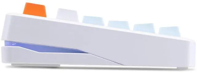 Alt view image 7 of 7 - Impact80 Tri-Mode Wireless Mechanical Keyboard,USB-C Wired, Hot-Swappable 87 Keys Gasket Mount, RGB Light Bar, 8000mAh Battery, QMK/VIA Compatible RS8 Keyboard for Windows/Mac (Pro Sunset)