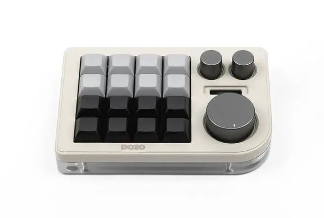 Alt view image 2 of 6 - Megalodon Triple Knob Macro Pad Programmable Designer Mini Keyboard 16 Keys (Soy)