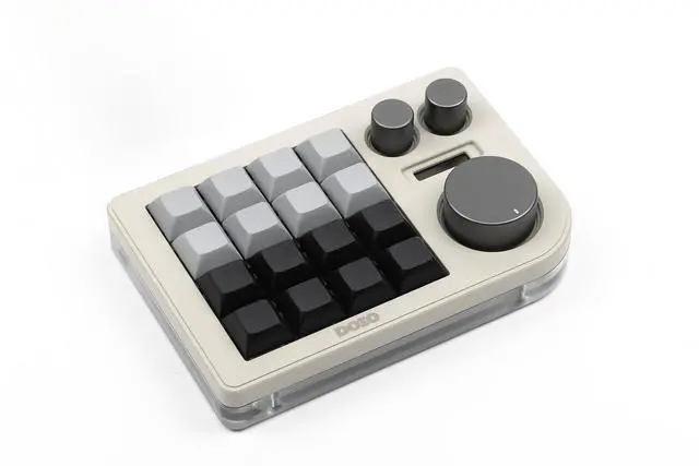 Alt view image 3 of 6 - Megalodon Triple Knob Macro Pad Programmable Designer Mini Keyboard 16 Keys (Soy)