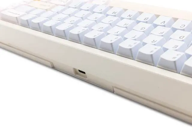 Alt view image 6 of 7 - WOBKEY Zen 65 65% Quick Release Wireless Mechanical Keyboard with RGB, CNC Aluminum Case, Hot-Swappable, VIA Support, BT/2.4G/USB-C Gaming Keyboard for Mac/Windows (Ultra White Gold)