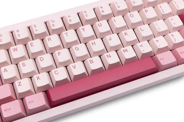 Alt view image 4 of 7 - WOBKEY Zen 65 65% Quick Release Wireless Mechanical Keyboard with RGB, CNC Aluminum Case, Hot-Swappable, VIA Support, BT/2.4G/USB-C Gaming Keyboard for Mac/Windows (Lite Pink)