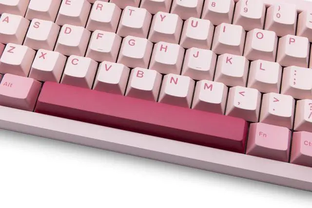 Alt view image 5 of 7 - WOBKEY Zen 65 65% Quick Release Wireless Mechanical Keyboard with RGB, CNC Aluminum Case, Hot-Swappable, VIA Support, BT/2.4G/USB-C Gaming Keyboard for Mac/Windows (Lite Pink)