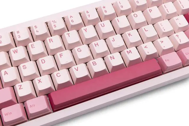 Alt view image 4 of 7 - WOBKEY Zen 65 65% Quick Release Wireless Mechanical Keyboard with RGB, CNC Aluminum Case, Hot-Swappable, VIA Support, BT/2.4G/USB-C Gaming Keyboard for Mac/Windows (Ultra Pink Gold)