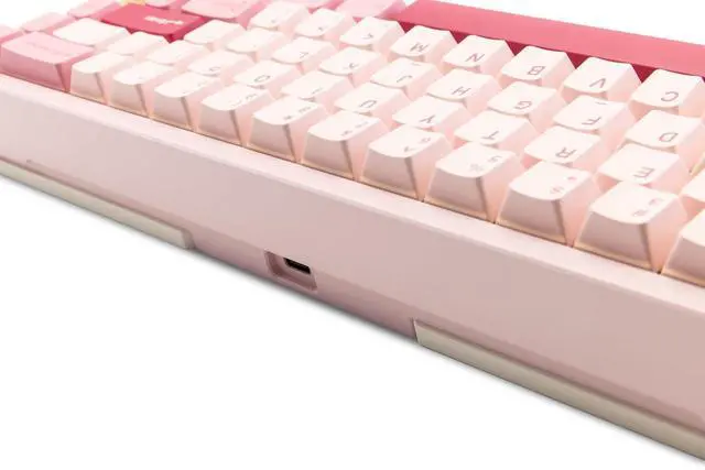 Alt view image 6 of 7 - WOBKEY Zen 65 65% Quick Release Wireless Mechanical Keyboard with RGB, CNC Aluminum Case, Hot-Swappable, VIA Support, BT/2.4G/USB-C Gaming Keyboard for Mac/Windows (Ultra Pink Gold)