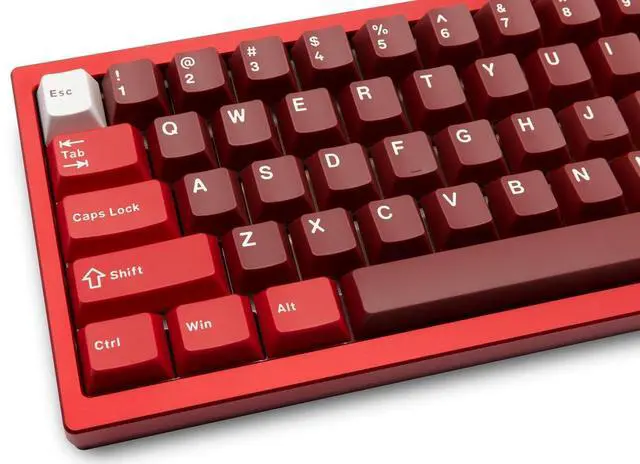 Alt view image 3 of 7 - WOBKEY Zen 65 65% Quick Release Wireless Mechanical Keyboard with RGB, CNC Aluminum Case, Hot-Swappable, VIA Support, BT/2.4G/USB-C Gaming Keyboard for Mac/Windows (Ultra Red)