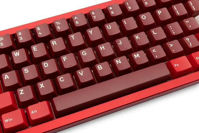 Alt view image 4 of 7 - WOBKEY Zen 65 65% Quick Release Wireless Mechanical Keyboard with RGB, CNC Aluminum Case, Hot-Swappable, VIA Support, BT/2.4G/USB-C Gaming Keyboard for Mac/Windows (Ultra Red)