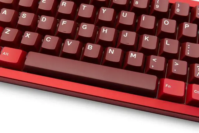Alt view image 5 of 7 - WOBKEY Zen 65 65% Quick Release Wireless Mechanical Keyboard with RGB, CNC Aluminum Case, Hot-Swappable, VIA Support, BT/2.4G/USB-C Gaming Keyboard for Mac/Windows (Ultra Red)