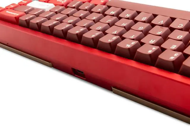 Alt view image 6 of 7 - WOBKEY Zen 65 65% Quick Release Wireless Mechanical Keyboard with RGB, CNC Aluminum Case, Hot-Swappable, VIA Support, BT/2.4G/USB-C Gaming Keyboard for Mac/Windows (Ultra Red)