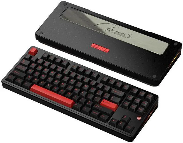 Main image of PMOKEY Aurora 80 CNC Full Aluminum Wireless Mechanical Keyboard with VIA/QMK, 8000mah Battery, Tri-Mode Wireless Gaming Keyboard Custom Hot Swappable RGB Backlit for Windows/Mac/PC (Pro Black)