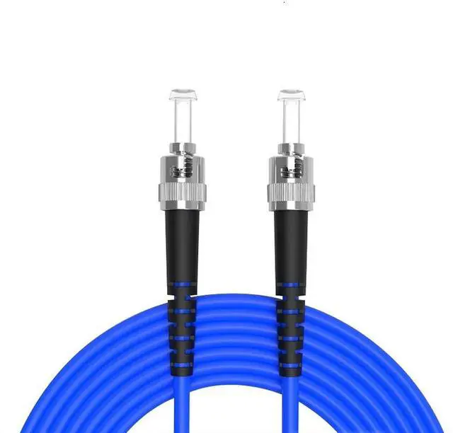 Main image of 40Meters, ST to ST, Armored Single Mode Simplex Fiber Optic Cables ST-ST Patch Cord Jumper SM SX 132FT Blue