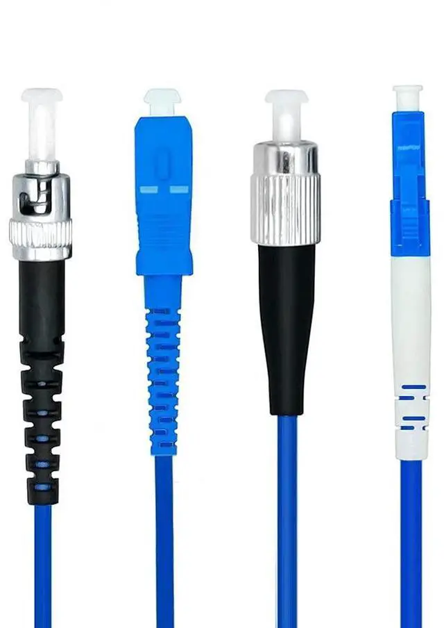 Alt view image 4 of 6 - 20Meters, SC to ST, Armored Single Mode Simplex Fiber Optic Cables SC-ST Patch Cord Jumper SM SX 65.6FT Blue